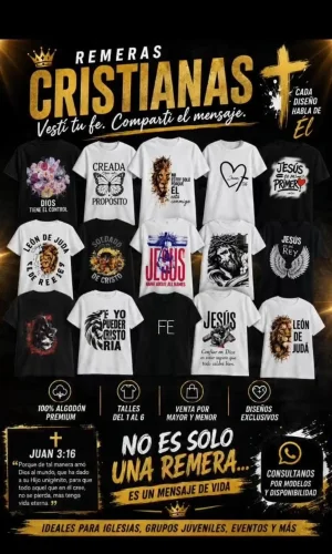Remeras con Frases Bíblicas