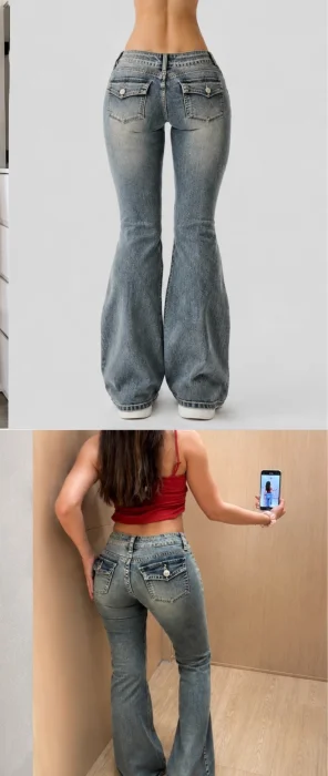 Jeans de Dama Tiro bajo del 36 al 44