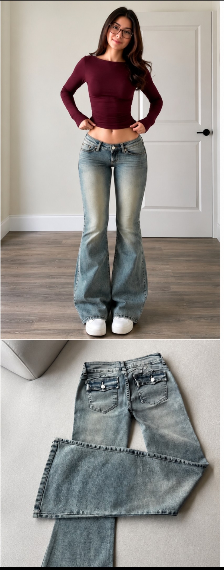 Jeans de Dama Tiro bajo del 36 al 44 - Imagen 2