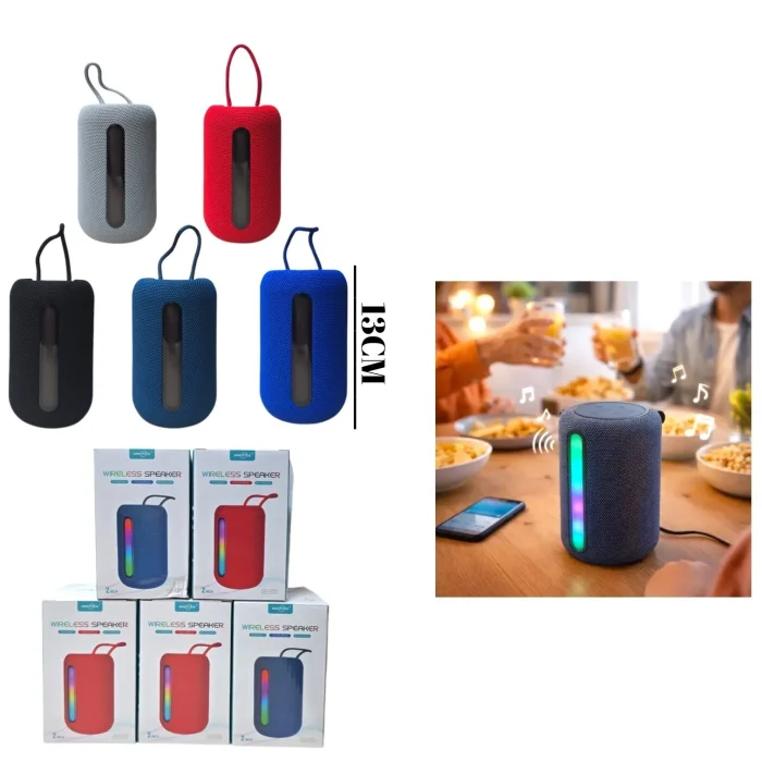 Parlante Bluetooth C/luces Radio Fm Sd/usb (gts-2072)