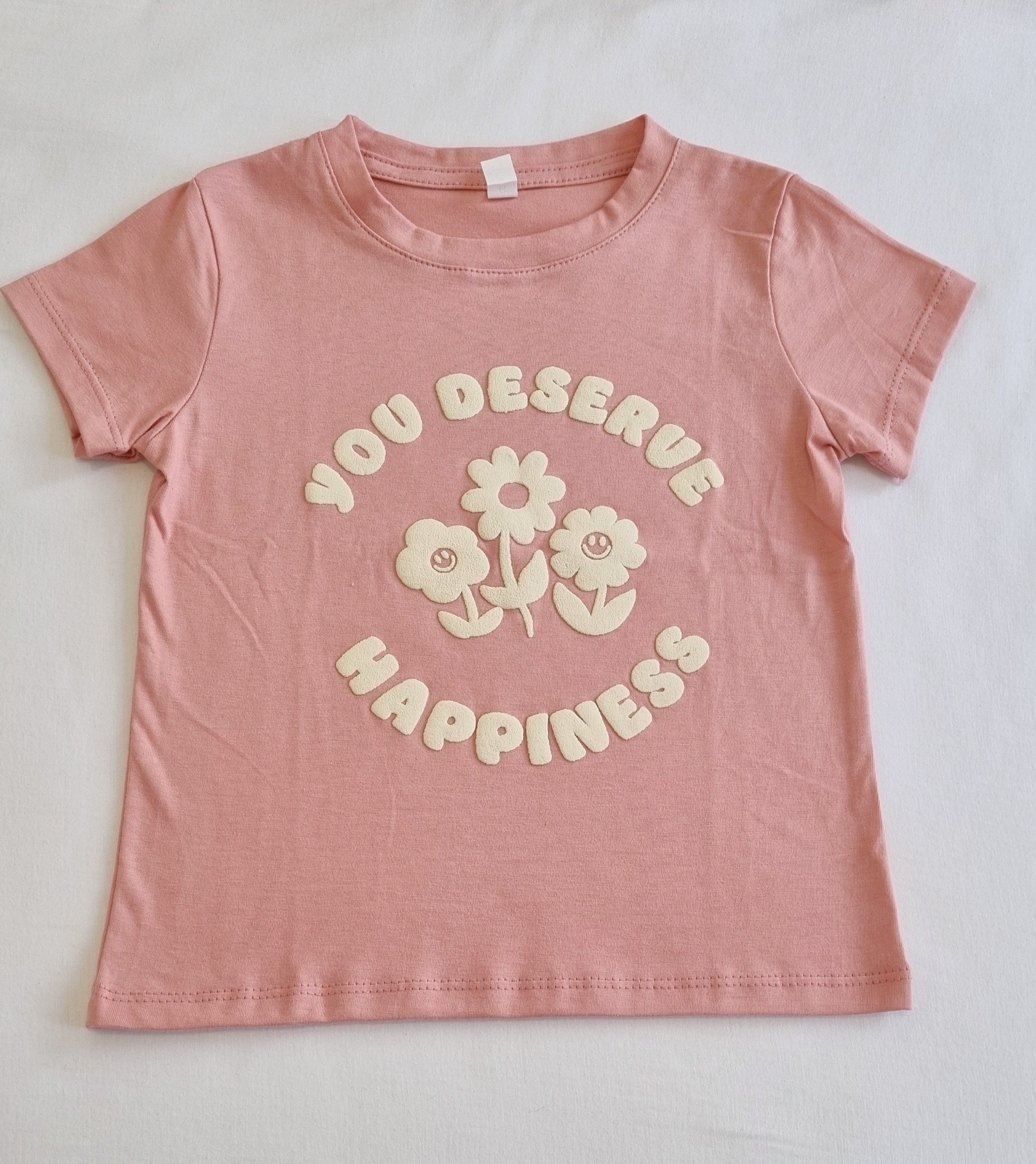 Remeras Cortas Niñas Algodón Jersey Peinado - Imagen 3