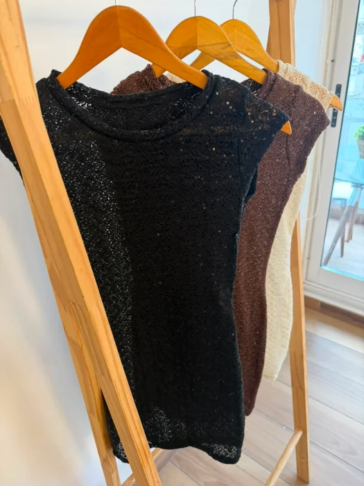 Vestido Tejido con Lentejuelas Cannes