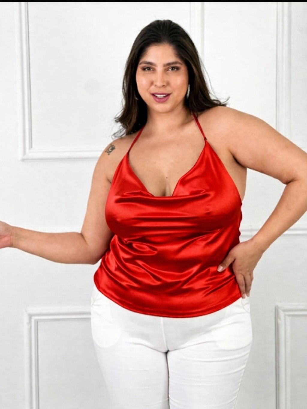 Musculosa Buche Saten Curvi - Imagen 3