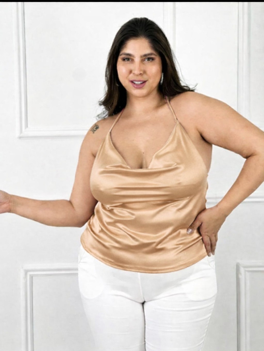 Musculosa Buche Saten Curvi - Imagen 4