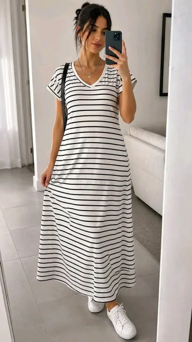 Maxi Vestido Belu Rayado