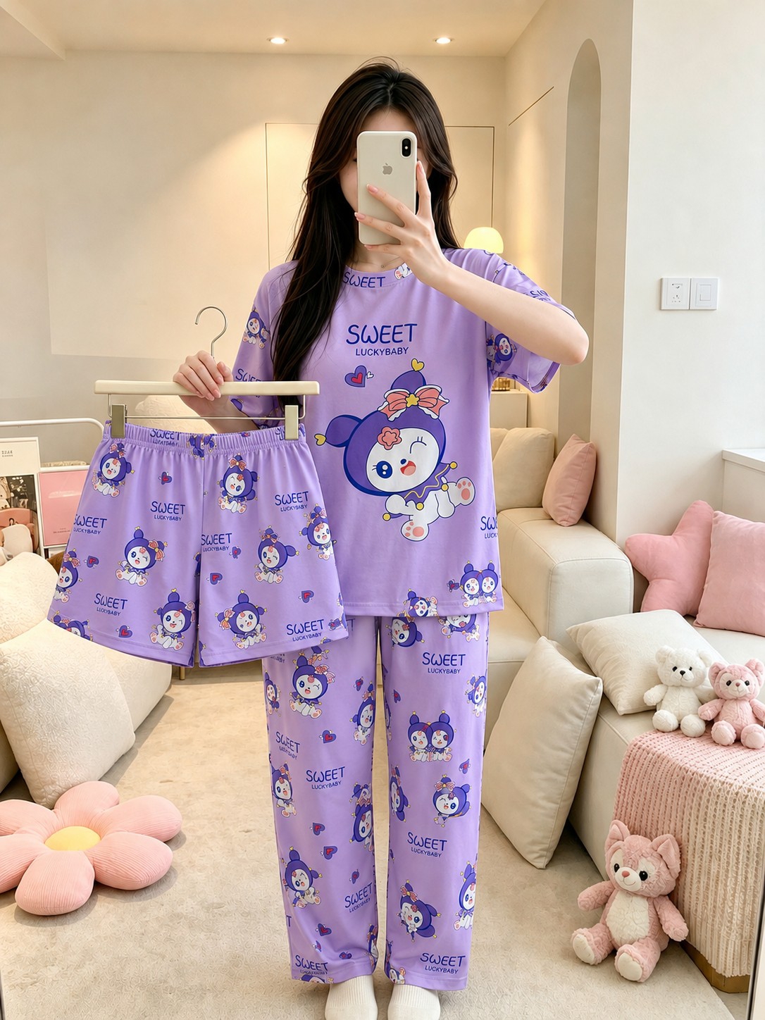 Pijama Set 3 Piezas D'lirio (precio X Mayor) - Imagen 5