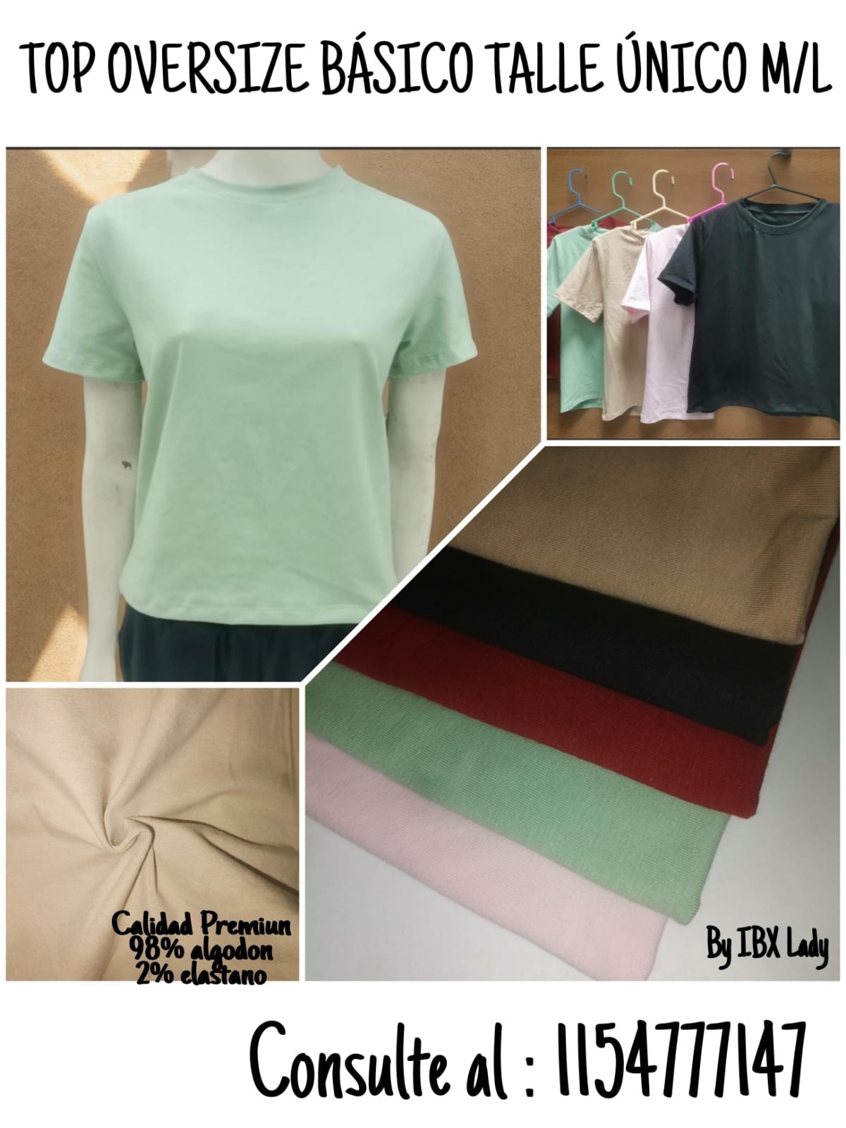 Remera Basica Oversize - Imagen 2
