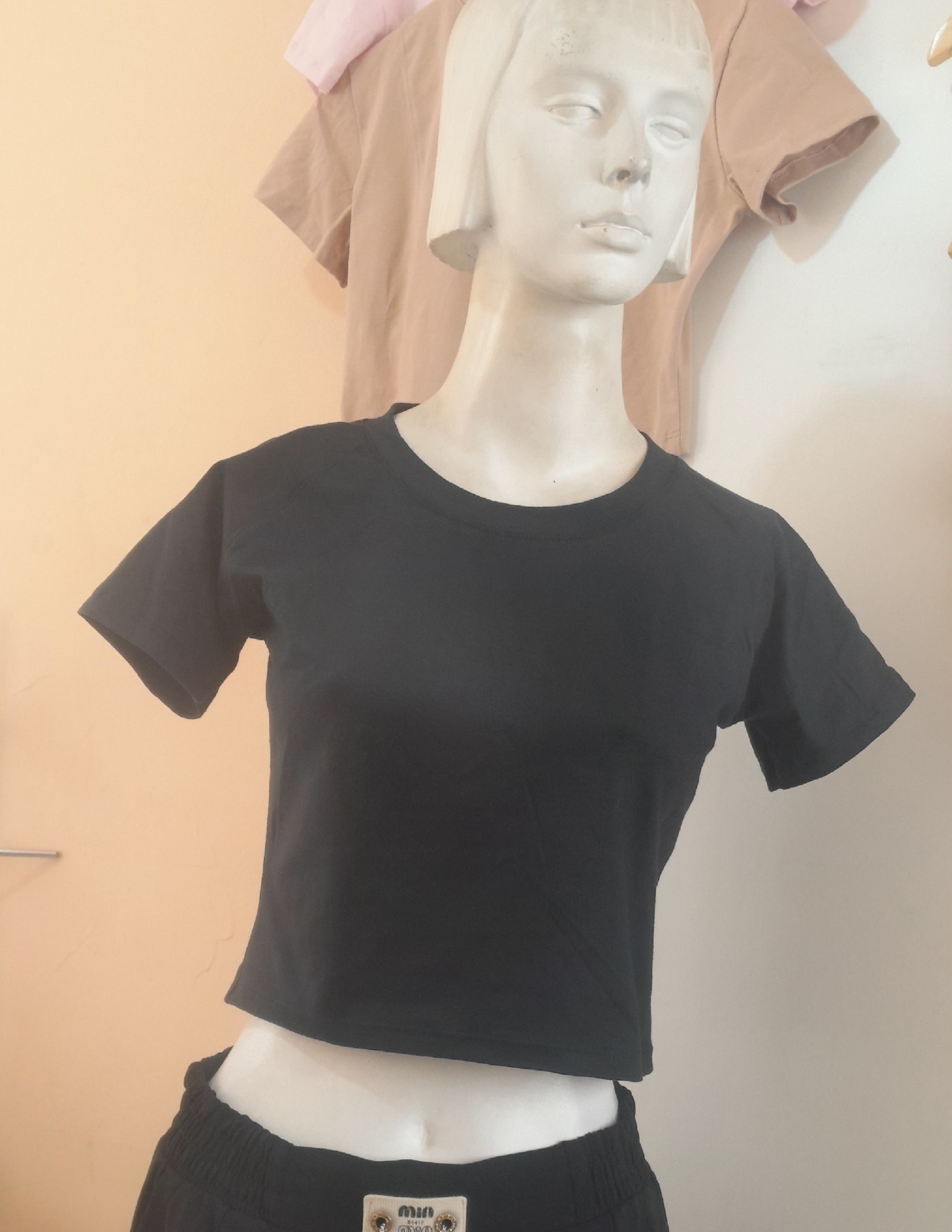 Crop Top Algodon Lycra - Imagen 2
