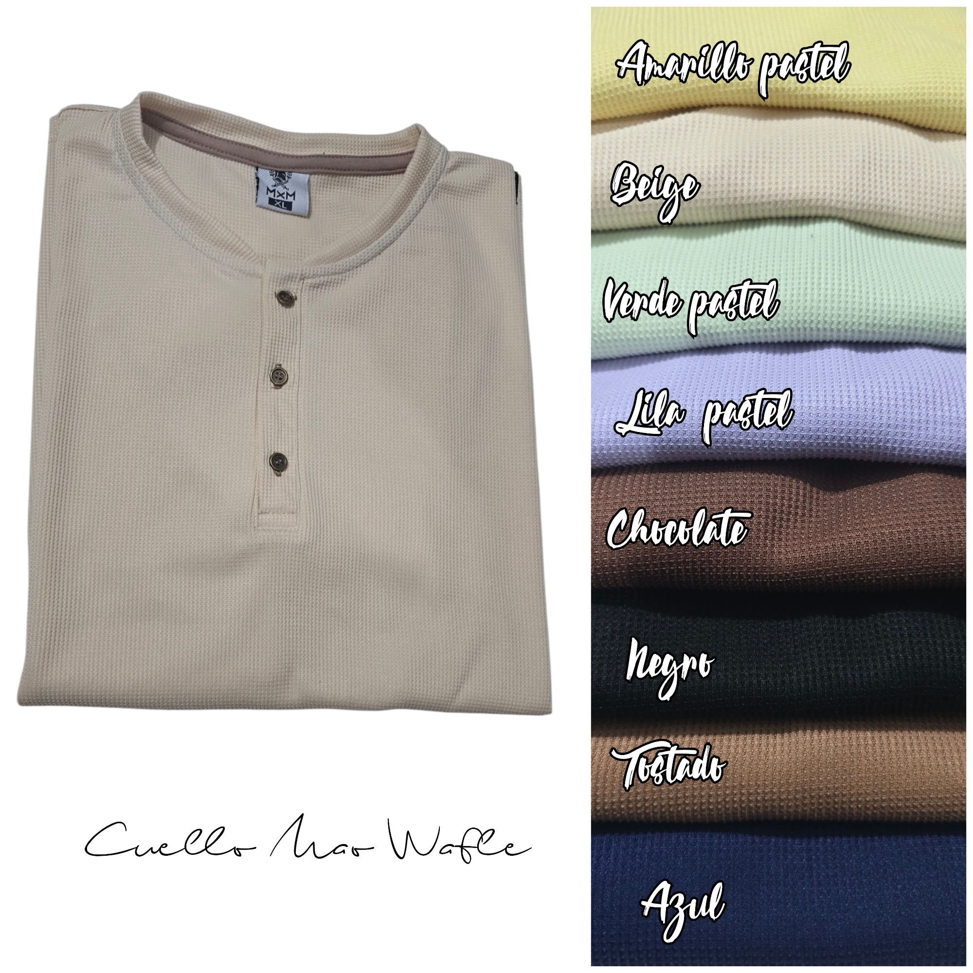 Cuello Mao Wafle - Imagen 3
