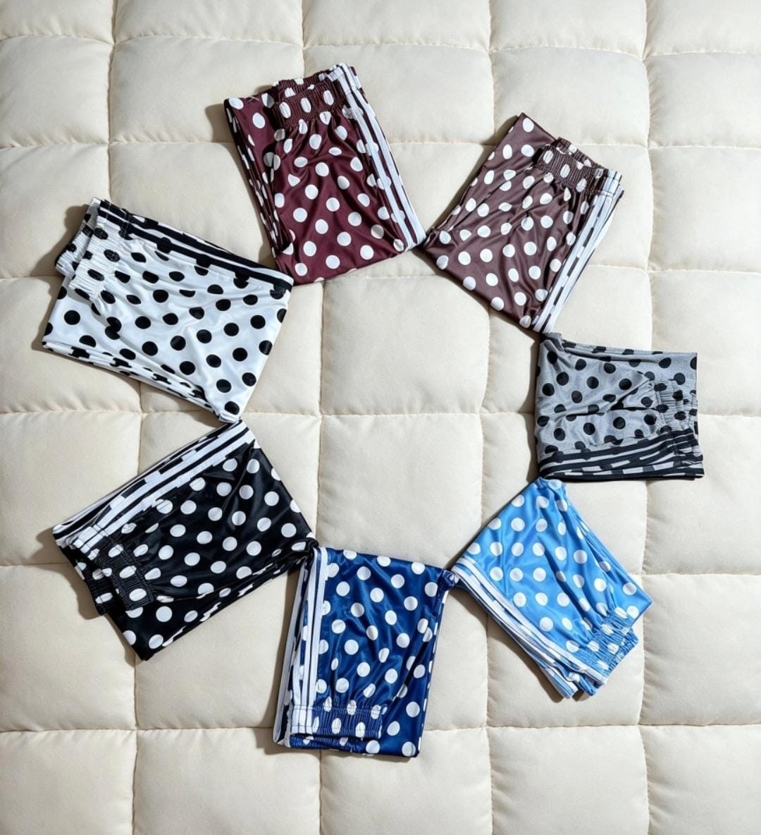 Pantalon Lunares Palazo Tiras Polka Dot Lycra Importada Calidad - Imagen 2