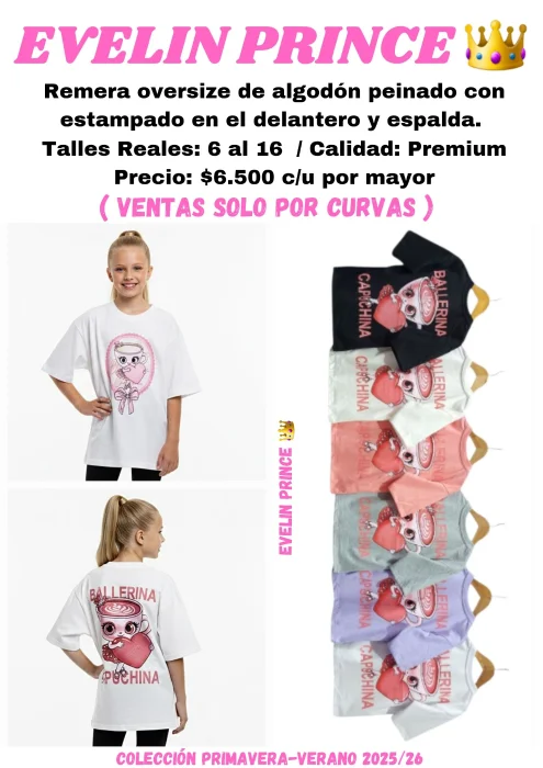 Remera Oversize Capuchina