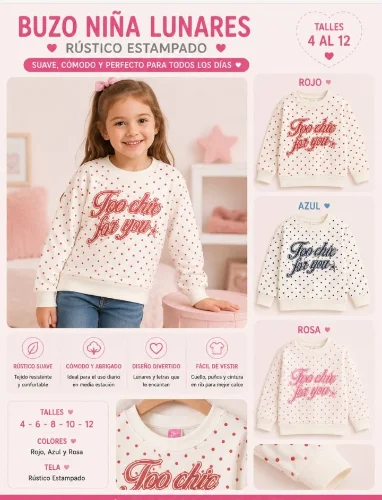 Buzo de Niña Rustico