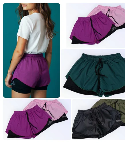 Shorts con Calza Interna de Mujer