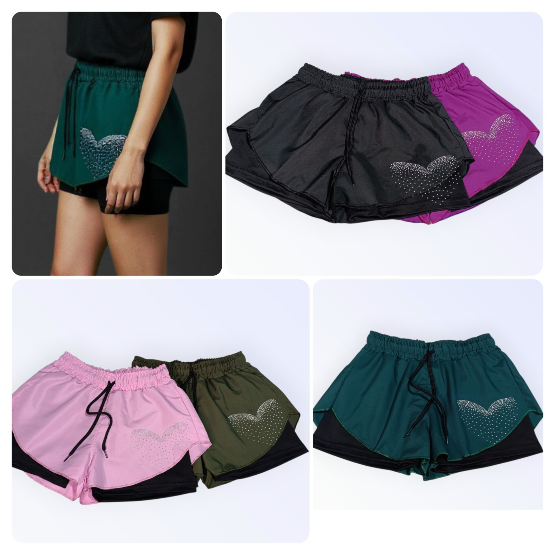 Shorts con Calza Interna de Mujer - Imagen 2