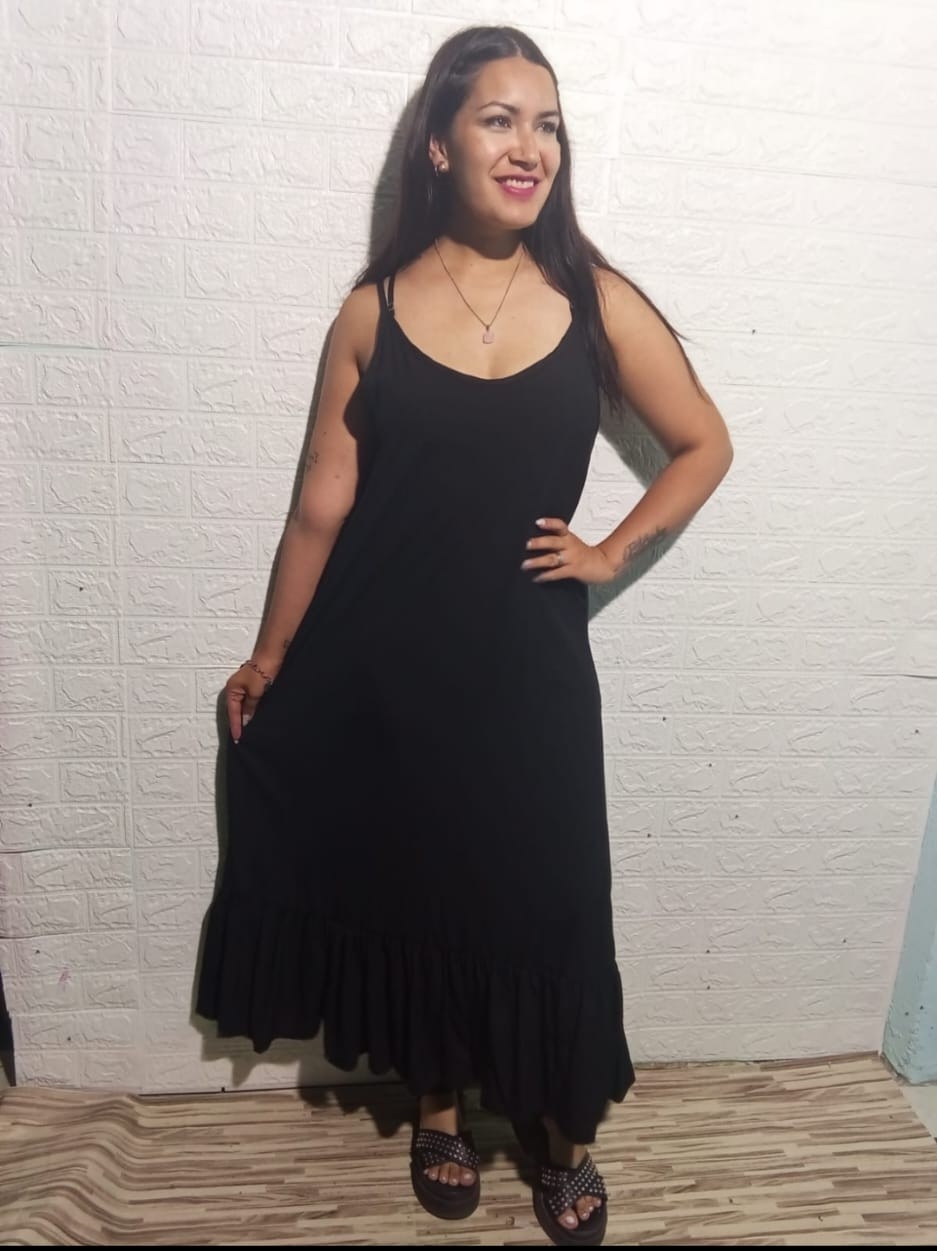 Vestido Luna con Volado de Poplim - Imagen 2