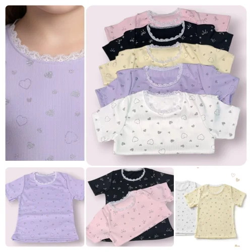 Remeras de Nena con Encaje