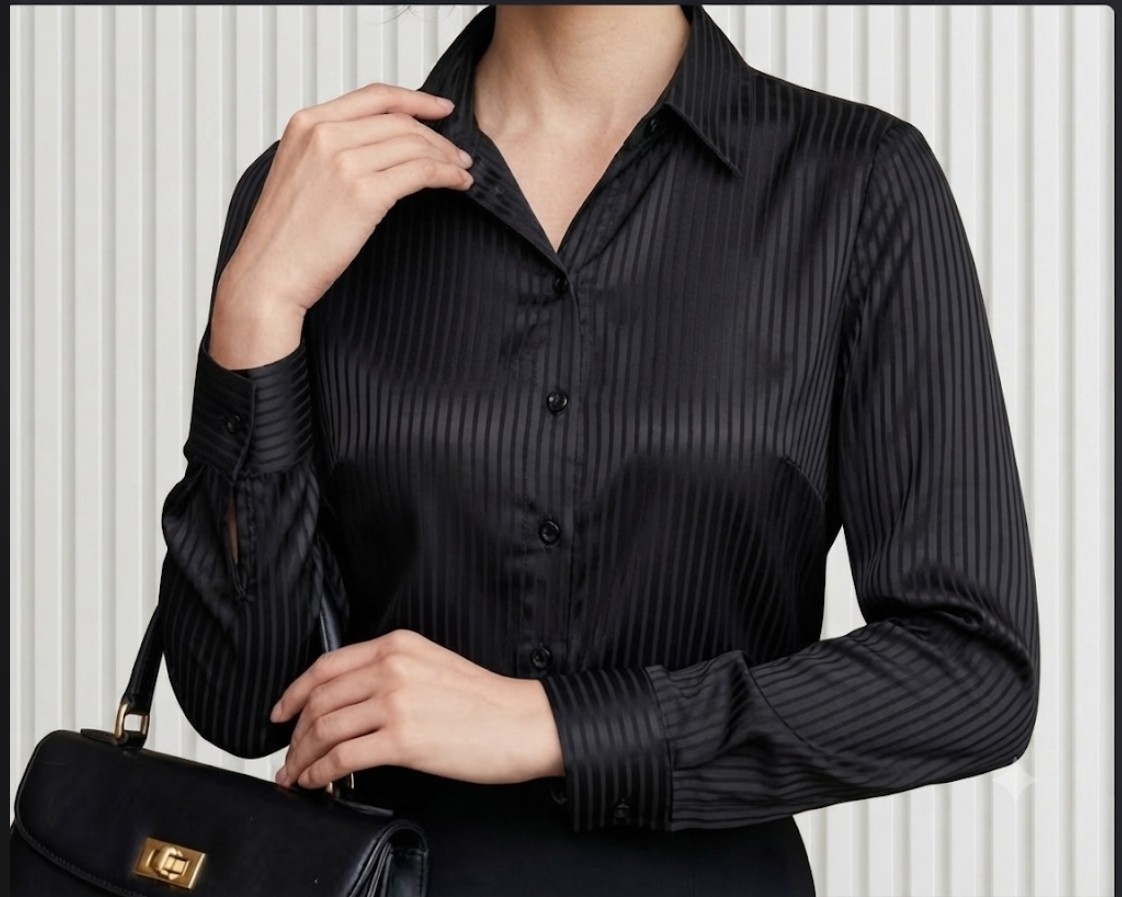 Camisas Satén Rayado - Imagen 2