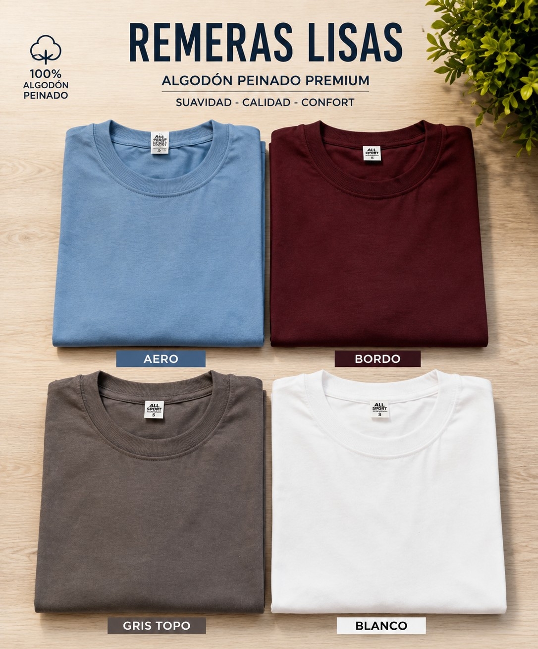 Remera Lisa - Imagen 3