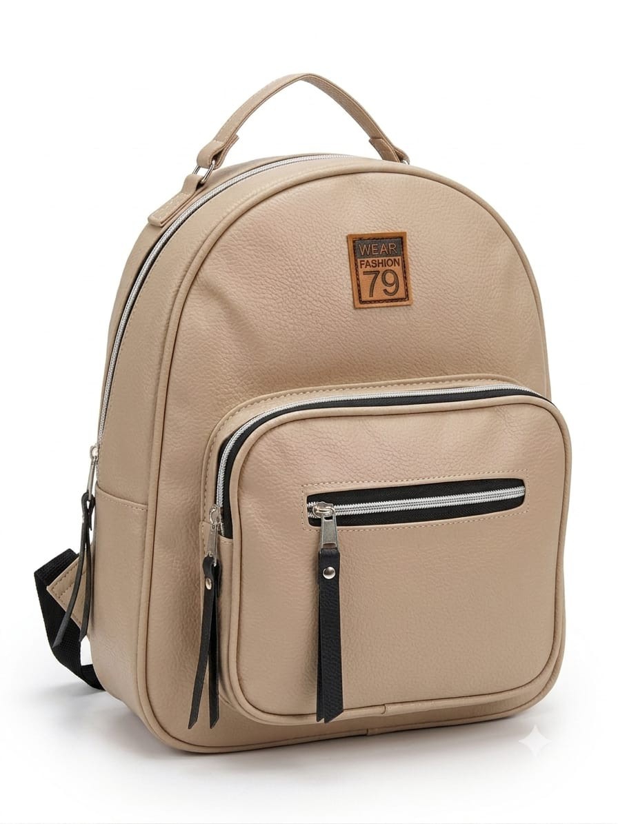 Mochila Lisa Cierre Blanco - Imagen 4