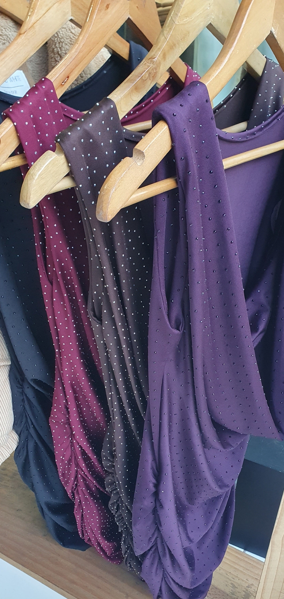 Vestido Drapeado Strass - Imagen 3
