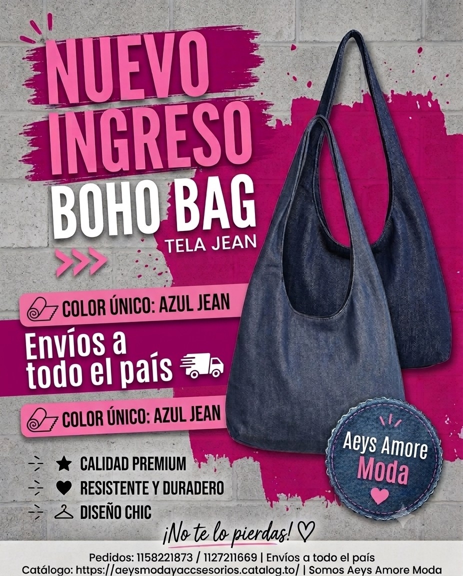 Bolso Boho Jean, Marroquineria - Imagen 3