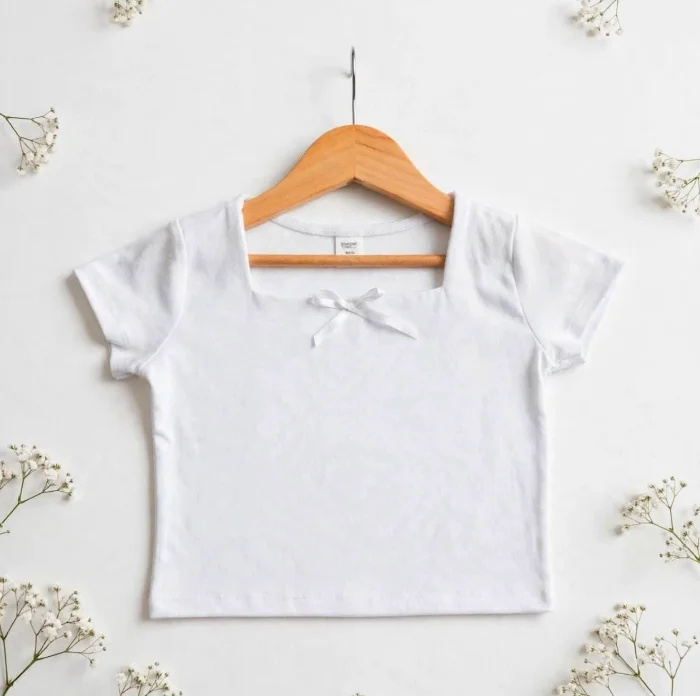 Remera Básica Moñito