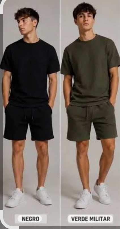 Conjunto Hawai Remera y Short Hombre - Imagen 2