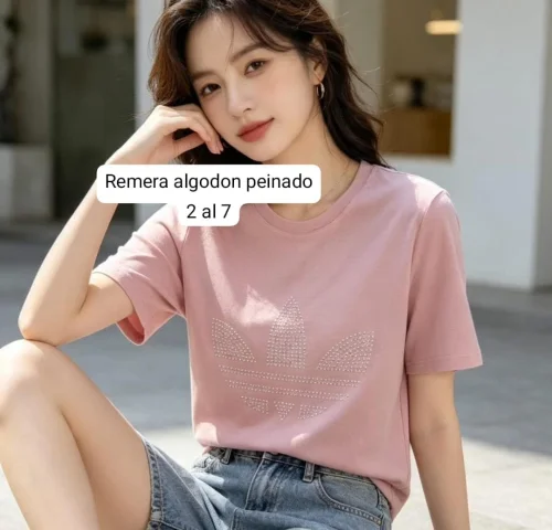 Remeras Mujer 2 al 7 Algodon Peinado