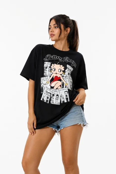 Remeron Oversize Animado de Algodón
