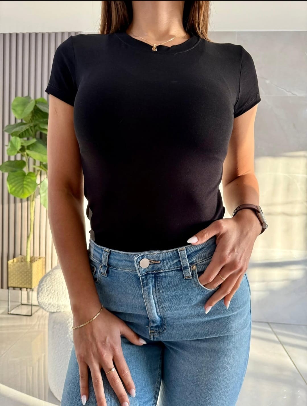 Remera Básica Viscosa Juvenil - Imagen 4