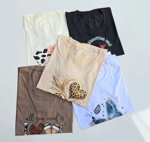 Remera Mujer 2 al 7 Algodon Peinado Talles Reales