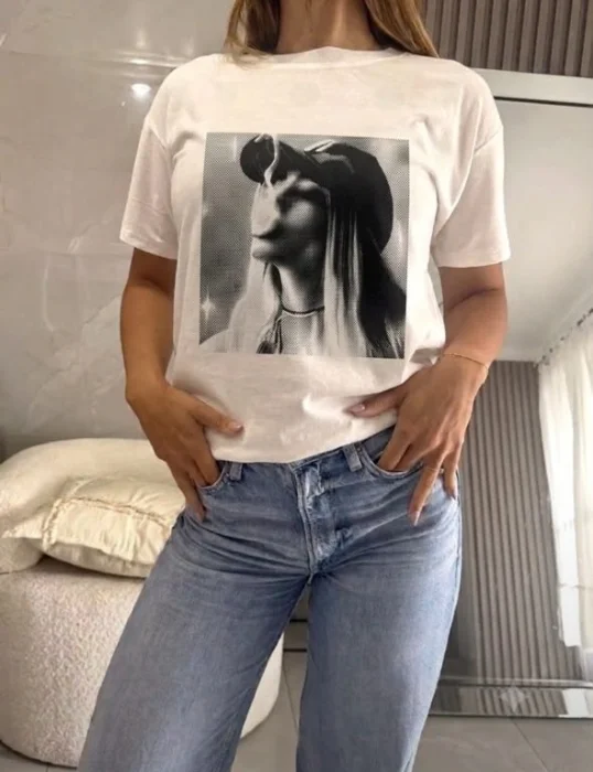 Remera Algodón Estampa Girls