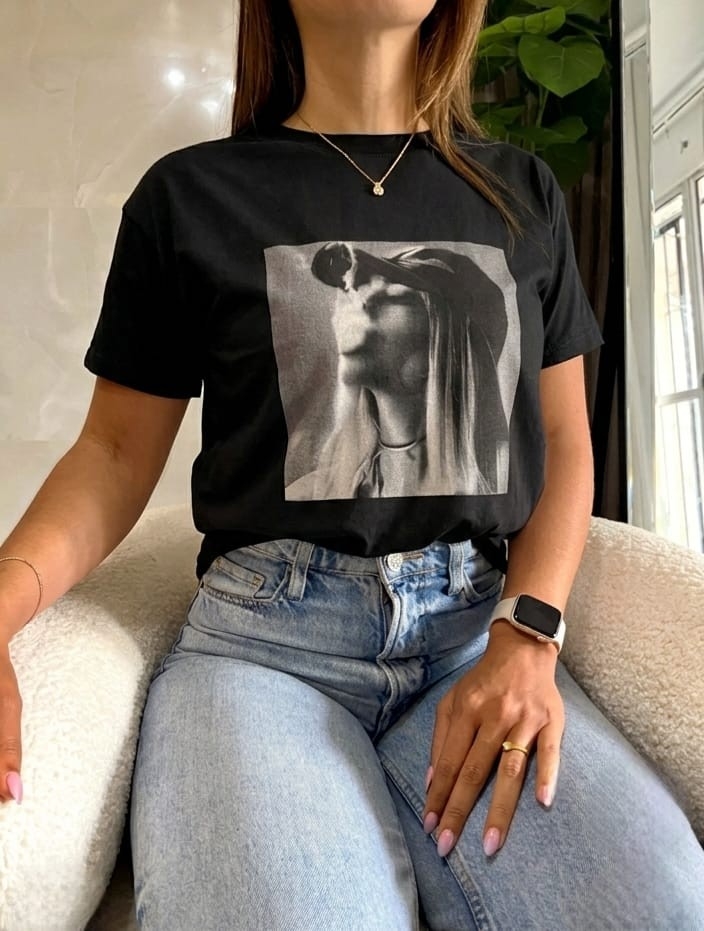 Remera Algodón Estampa Girls - Imagen 3
