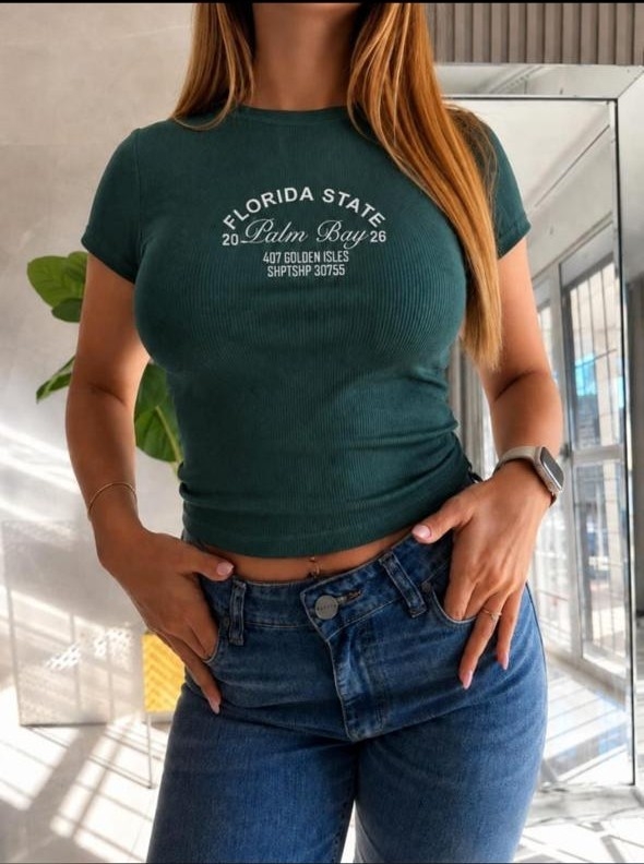 Remera Morley Bordada Florida - Imagen 3