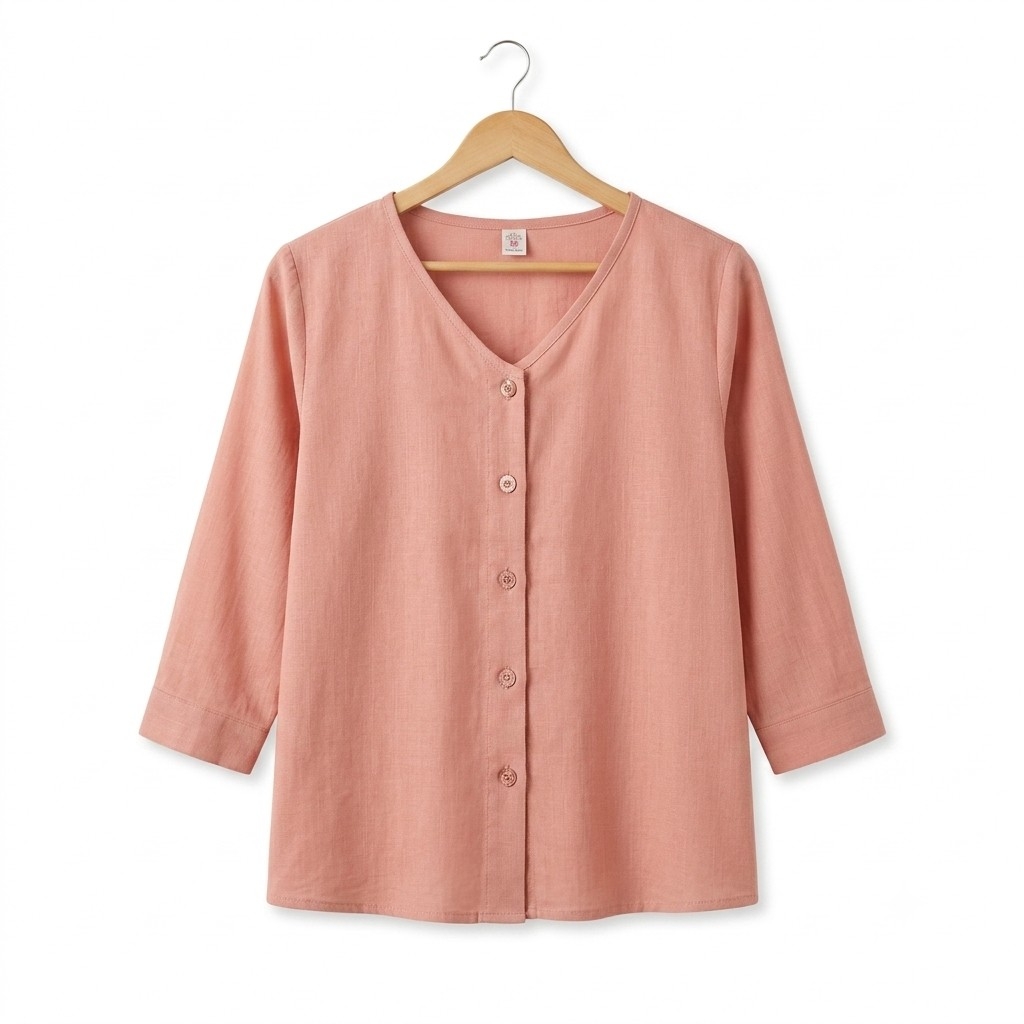 Camisa 3/4 de Lino - Imagen 2