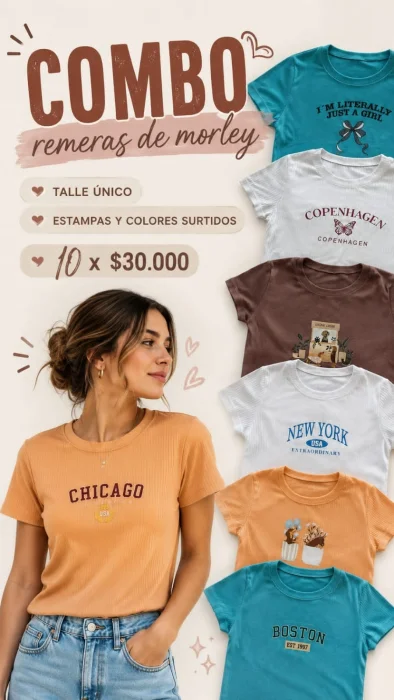 Combo de Remeras Morley X 10