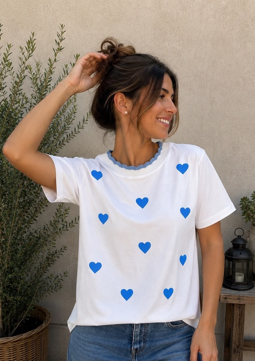 Remera Dama Cuello Hilo Ondulado Premiun - Imagen 5
