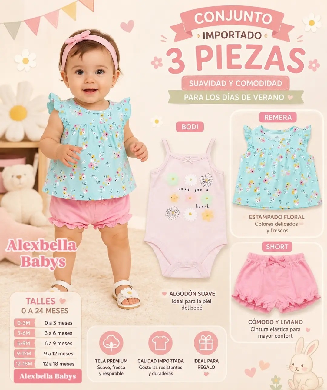 Conjunto Importado de 3 Piezas - Imagen 1