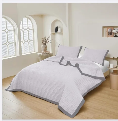 Cubrecama con Fundas de Almohada Queen