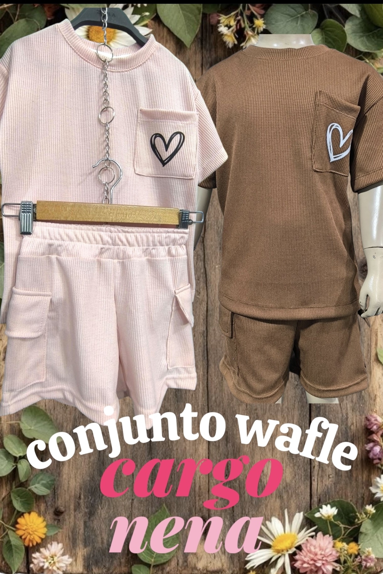 Conjunto Wafle Cargo Nena - Imagen 3