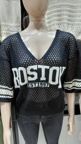 Suéter Boston Calado Hilo Algodón