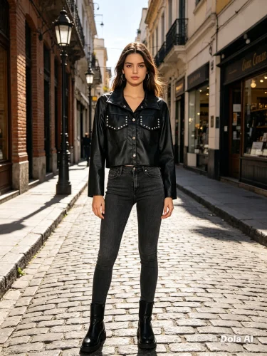 Chaqueta Corta con Estras