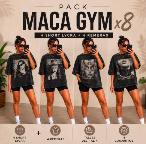 Pack Maca Gym X8