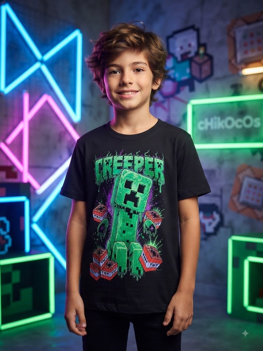 Remeras Nene Brillan Luz Uv - Imagen 3