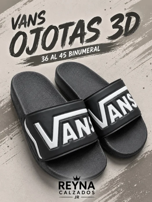 Vans._ojotas 3d  (por Pedido)