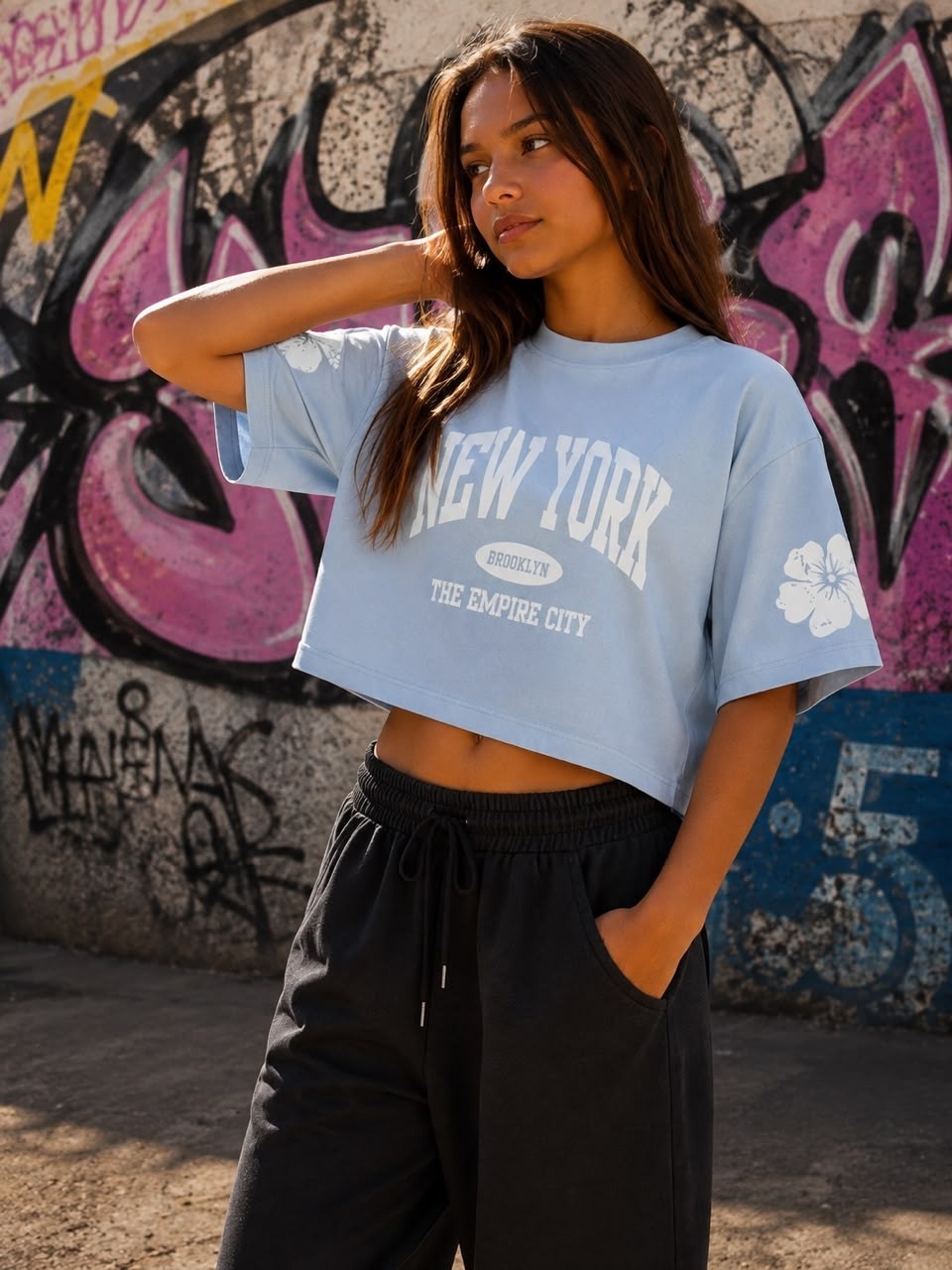 Remera New York Oversize para Nena. - Imagen 2