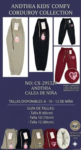 Pantalon Corderoy con Piel por Dentro Imporatado