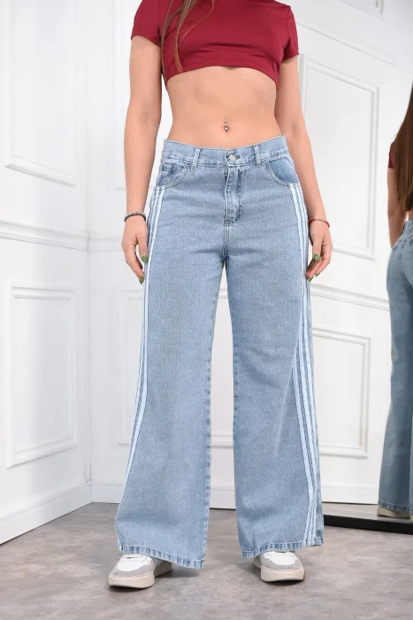 Wide Leg de Tres Tiras