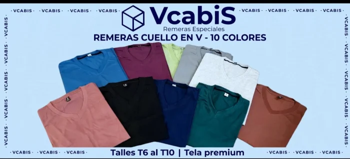 Remeras Cuello V