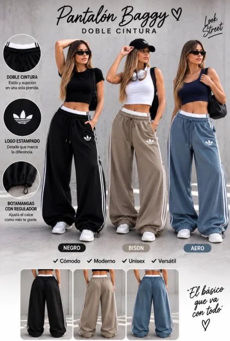 Baggy con Doble Cintura